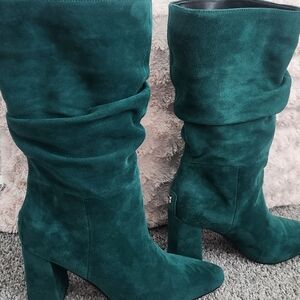 G by Guess Emerald Suede Heeled Boots